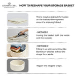 Load image into Gallery viewer, Cotton Basket – Braided border Set of 2
