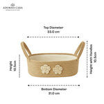 Load image into Gallery viewer, Nova Jute Basket with Bead Tassel &amp; Fabric Lining