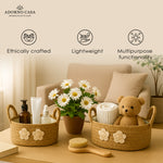 Load image into Gallery viewer, Nova Jute Basket with Bead Tassel &amp; Fabric Lining