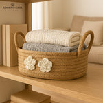 Load image into Gallery viewer, Nova Jute Basket with Bead Tassel &amp; Fabric Lining