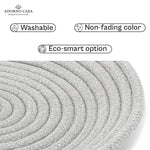 Load image into Gallery viewer, Luna Cotton Grey Bulbous Basket with Lid
