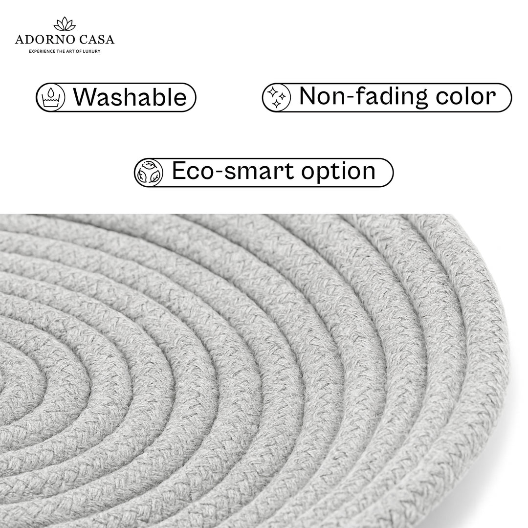 Luna Cotton Grey Bulbous Basket with Lid