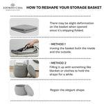 Load image into Gallery viewer, Luna Cotton Grey Bulbous Basket with Lid
