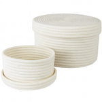 Load image into Gallery viewer, Luxe Cotton Serenity Basket with Lid – Set of 2