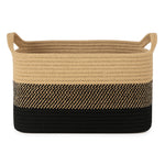 Load image into Gallery viewer, Arden Rectangular Jute &amp; Cotton Utility Basket
