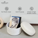 Load image into Gallery viewer, Luxe Cotton Serenity Basket with Lid – Set of 2