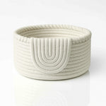 Load image into Gallery viewer, Clara Cotton Basket – Braided Border Flap