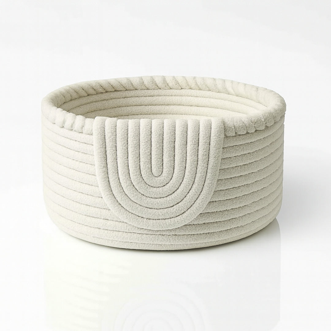 Clara Cotton Basket – Braided Border Flap