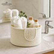 Clara Cotton Basket – Braided Border Flap