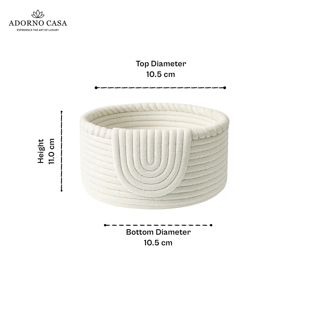 Clara Cotton Basket – Braided Border Flap