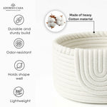 Load image into Gallery viewer, Clara Cotton Basket – Braided Border Flap