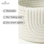 Load image into Gallery viewer, Clara Cotton Basket – Braided Border Flap