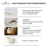 Load image into Gallery viewer, Clara Cotton Basket – Braided Border Flap