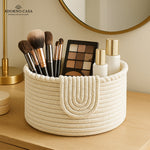 Load image into Gallery viewer, Clara Cotton Basket – Braided Border Flap