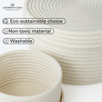 Load image into Gallery viewer, Luxe Cotton Serenity Basket with Lid – Set of 2