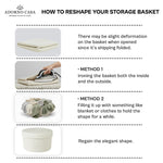 Load image into Gallery viewer, Luxe Cotton Serenity Basket with Lid – Set of 2