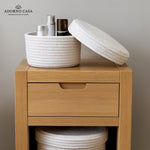 Load image into Gallery viewer, Luxe Cotton Serenity Basket with Lid – Set of 2