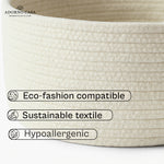 Load image into Gallery viewer, Sola Cotton Round Harmony Basket – Set of 3