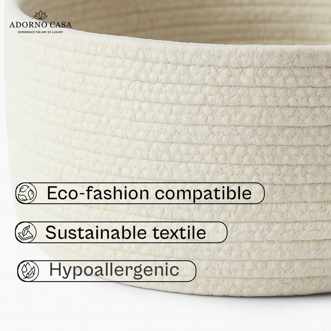 Sola Cotton Round Harmony Basket – Set of 3