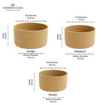 Load image into Gallery viewer, Arden Jute Round Basket – Nature Set of 3