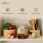 Load image into Gallery viewer, Arden Jute Round Basket – Nature Set of 3