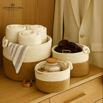 Load image into Gallery viewer, Terra Twist Handle Basket – Set of 3