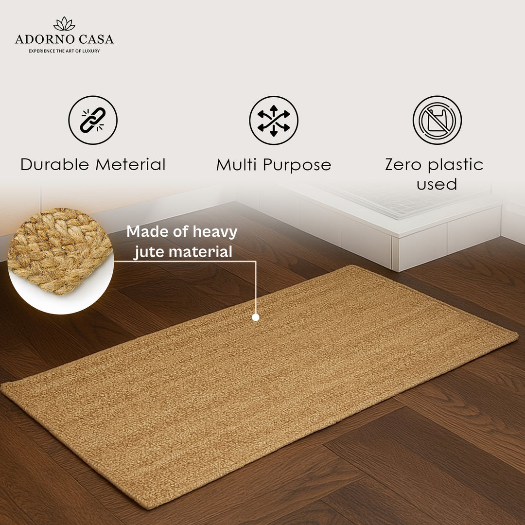 Aura Natural Braided Jute Rug