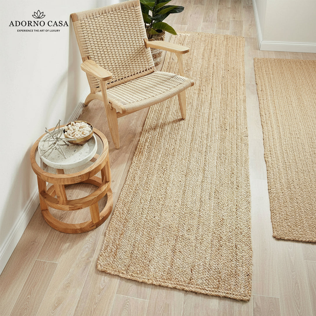 Aura Natural Braided Jute Rug