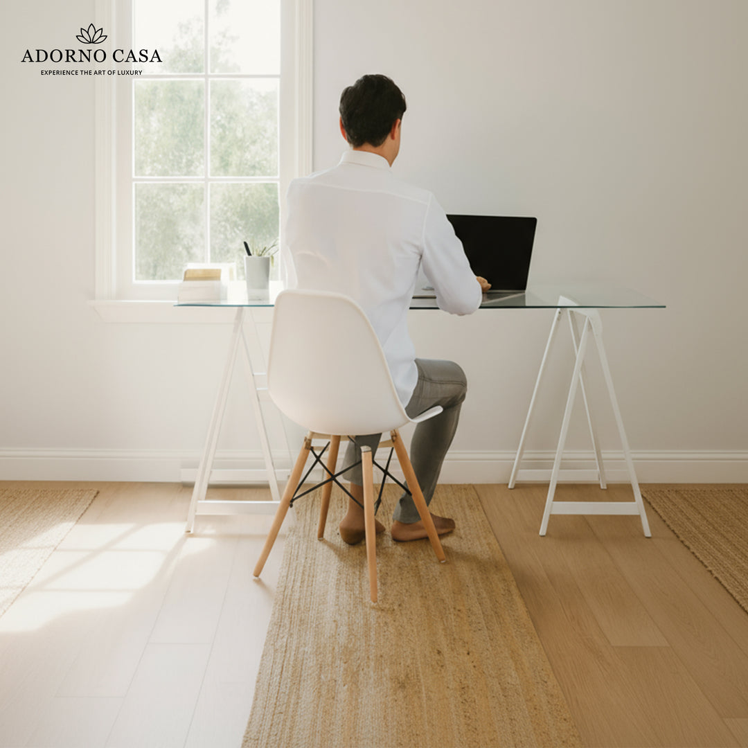 Aura Natural Braided Jute Rug