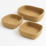 Load image into Gallery viewer, Terra Woven Rectangle Jute Basket – Set of 3