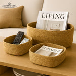 Load image into Gallery viewer, Terra Woven Rectangle Jute Basket – Set of 3
