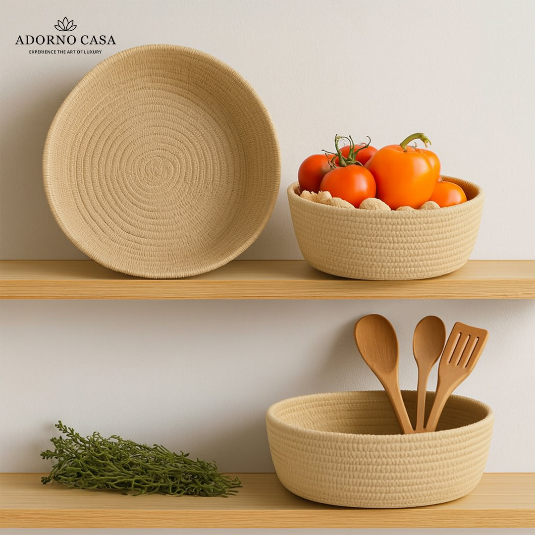 Aria Jute Harmony Basket – Set of 3