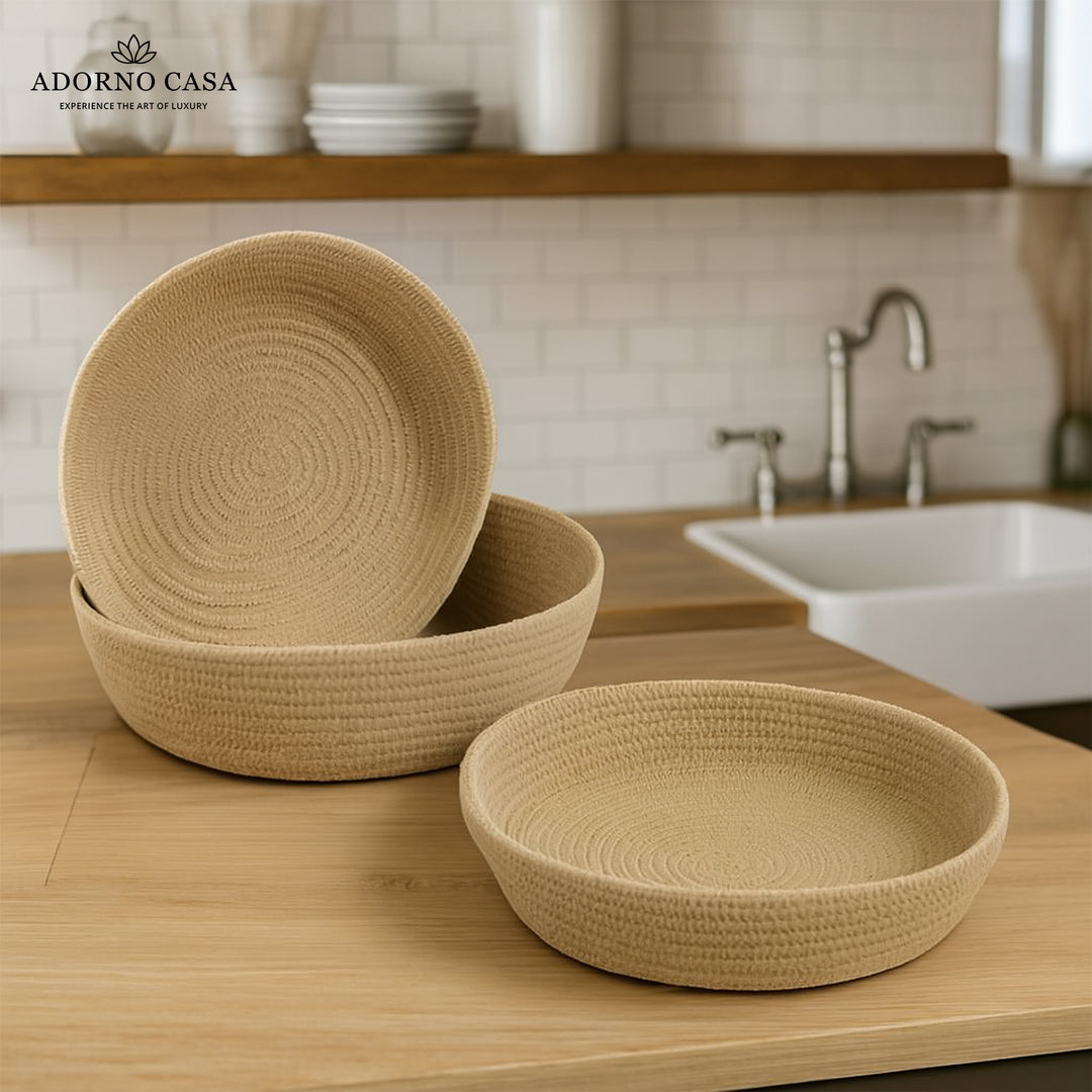 Aria Jute Harmony Basket – Set of 3