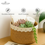Load image into Gallery viewer, Eden Lace Charm Jute Basket
