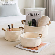 Beige Grace Oval Basket – Sienna Collection Set of 3