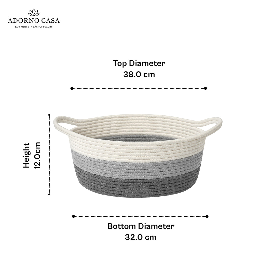 Trio Cotton Oval Basket – Harmony Edition