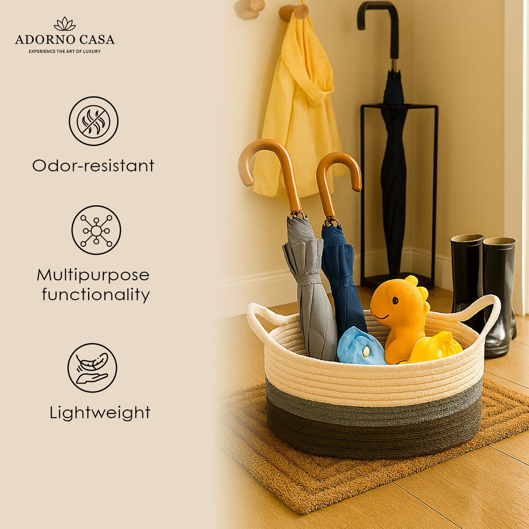 Trio Cotton Oval Basket – Harmony Edition