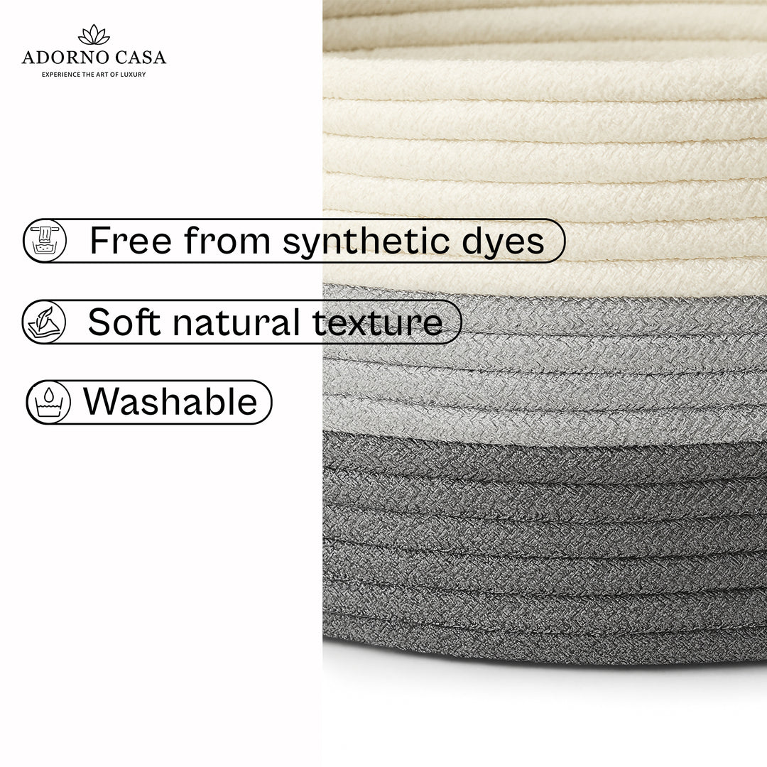 Trio Cotton Oval Basket – Harmony Edition