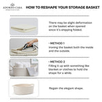 Load image into Gallery viewer, Luna Cotton Oval Carry Basket