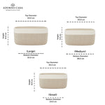 Load image into Gallery viewer, Mila Rectangle Organizer Basket Cotton Weave Set of 3
