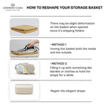 Load image into Gallery viewer, Mila Rectangle Organizer Basket Cotton Weave Set of 3
