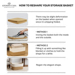 Load image into Gallery viewer, Raya Recta Jute &amp; Cotton Basket – Brown Handle
