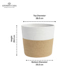 Load image into Gallery viewer, Sienna Jute &amp; Cotton Basket – Beige Whisper
