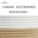 Load image into Gallery viewer, Sienna Jute &amp; Cotton Basket – Beige Whisper
