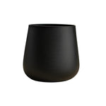 Load image into Gallery viewer, Noire Sculpt Matte Powder-Coated Metal Vase
