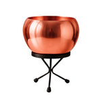 Load image into Gallery viewer, Luna Metal Pot Paired with a Sturdy Black Iron Stand