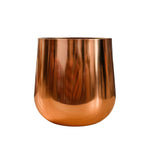 Load image into Gallery viewer, Lustre Gold Metallic Finish Accent Metal Vase