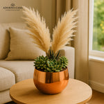 Load image into Gallery viewer, Lustre Metallic Finish Accent Metal Bowl
