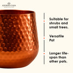 Load image into Gallery viewer, Aurum Hammered Finish Metal Accent Vase
