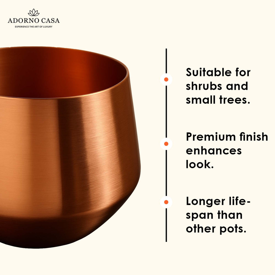 Lustre Sculpted Finish Accent Metal Bowl